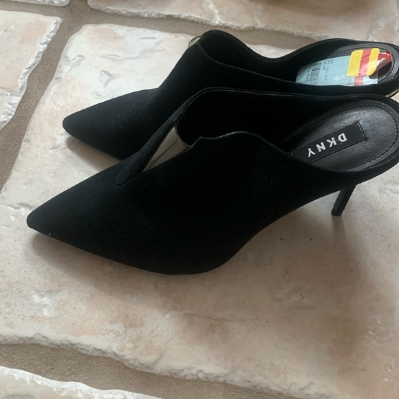 DKNY suede mules in excellent/new condition - Picture 1 of 5